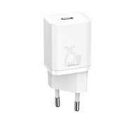 Univerzálna nástenná nabíjačka Baseus Super Si QC 1C 25W PD USB-C, biela Univerzálna nástenná nabíjačka Baseus Super Si QC 1C 25W PD USB-C, biela