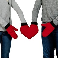 Rukavice pre dvoch zamilovaných Srdce Valentína