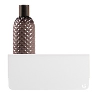LOFT polička do kúpeľne závesná 20cm, biela LOFT polička do kúpeľne závesná 20cm, biela