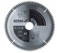 Pílový kotúč na hliník 250 254mm 100 zubov DEDRA