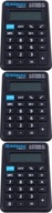 Malá vrecková kalkulačka Donau Tech, 8-miestne, 114x69x19 mm, čierna x3 Malá vrecková kalkulačka Donau Tech, 8-miestne, 114x69x19 mm, čierna x3