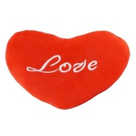 Vankúš červené srdce s nápisom LOVE Valentine's Day