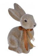 Zajac zamatový kŕdeľ HNEDÝ králik VEĽKONOČNÁ 20 cm