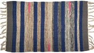 Bavlnený koberec 50x80 Aztec kilim koberec tkaná predložka - modrá Bavlnený koberec 50x80 Aztec kilim koberec tkaná predložka - modrá