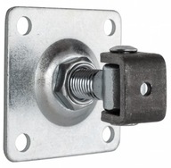 Nastaviteľný pánt s platňou M20, pozinkovaný. 100x100x4 Nastaviteľný pánt s platňou M20, pozinkovaný. 100x100x4