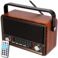 RETRO PRENOSNÉ RÁDIO BLUETOOTH FM SD AK BATÉRIA + DIAĽK RETRO PRENOSNÉ RÁDIO BLUETOOTH FM SD AK BATÉRIA + DIAĽK