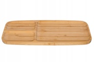 Servírovacia doska, drevený tanier, bambusový podnos