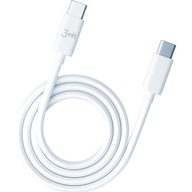 Nabíjací kábel USB-C na USB-C, 100W, 2m, 5A, 3mk Nabíjací kábel USB-C na USB-C, 100W, 2m, 5A, 3mk