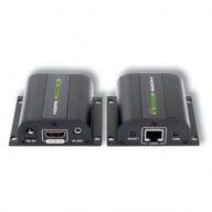 HDMI extender cez krútený pár Cat.5e/6/6a/7 do 60m, s IR prijímačom, čierny HDMI extender cez krútený pár Cat.5e/6/6a/7 do 60m, s IR prijímačom, čierny