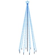 Vianočný stromček so zemným kolíkom, 310 modrých LED, Vianočný stromček so zemným kolíkom, 310 modrých LED,