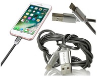 Pletený kábel na nabíjanie iPhone, iPad a iPod