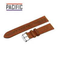 Remienok na hodinky Pacific - 20 mm hnedá červená koža Remienok na hodinky Pacific - 20 mm hnedá červená koža