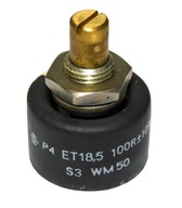 Potenciometer 100 ohm 4W ET18.5 P4 S3 DRALORIC Potenciometer 100 ohm 4W ET18.5 P4 S3 DRALORIC
