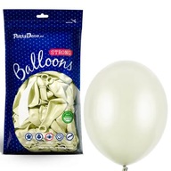 Silné METALICKÉ balóny krémové 27cm 50x profi Silné METALICKÉ balóny krémové 27cm 50x profi