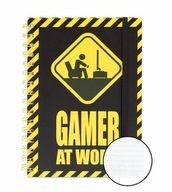 Gamer At Work - zápisník A5, 120k linajkový zápisník