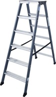 Obojstranne eloxovaný zliatinový rebrík Krause Sepro 2x6