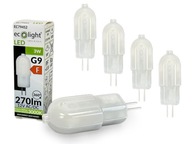 5x G4 LED žiarovka 3W 12V AC/DC 3000K Teplá 270lm 320° Pastilka 5x G4 LED žiarovka 3W 12V AC/DC 3000K Teplá 270lm 320° Pastilka