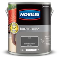 Nobiles Strecha a odkvap Graphite Grey Matte 5L Nobiles Strecha a odkvap Graphite Grey Matte 5L