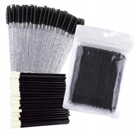 Štetce, velúrové aplikátory a mikrokefka na mihalnice Black Glitter set Štetce, velúrové aplikátory a mikrokefka na mihalnice Black Glitter set