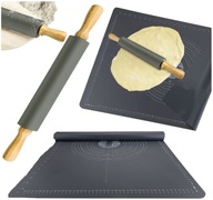 SILIKÓNOVÁ DOSKA VEĽKÁ ROHOŽ XXXL 70 x 50 cm + SILIKÓNOVÝ VALEC NA VÁLCENIE SILIKÓNOVÁ DOSKA VEĽKÁ ROHOŽ XXXL 70 x 50 cm + SILIKÓNOVÝ VALEC NA VÁLCENIE