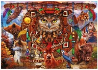 Puzzle 1000 Totem plný zvieratiek Ciro Marchetti