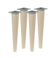 Nohy, 25 cm drevené bukové nohy, rovná sada Nohy, 25 cm drevené bukové nohy, rovná sada