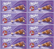 Milka čokoládové hrozienka a orechy 100g x8 Milka čokoládové hrozienka a orechy 100g x8