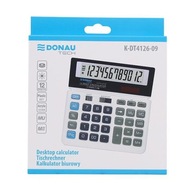 DONAU TECH kancelárska kalkulačka K-DT4126-09 12-miestne. biely