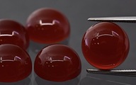 Kabošon karneol okrúhly, priemer 12 mm Kabošon karneol okrúhly, priemer 12 mm