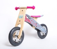 Drevený balančný bicykel s nafukovacími kolesami Drevený balančný bicykel s nafukovacími kolesami