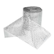 Páska so zirkónmi - diamant 12 cm x 9 m strieborný