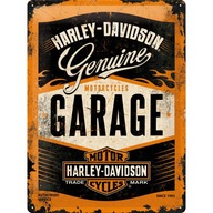 Kovový plagát Originálny servis Harley Davidson