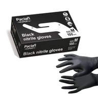 Čierne nitrilové rukavice M 100 ks PACLAN EXPERT