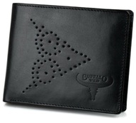 Buffalo pánska kožená peňaženka čierna tenká RFID