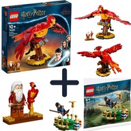 LEGO Harry Potter 76394 Fawkes, Dumbledorov Fénix + LEGO 30651 metlobal