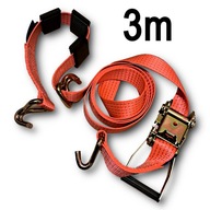 Trojbodový transportný pás pre odťahové vozidlá 50mm 3m Trojbodový transportný pás pre odťahové vozidlá 50mm 3m