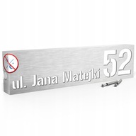 OSVETLENIE ČÍSLO DOMU ADRESA LED ULICA 3D | 40X10 | SILVER OSVETLENIE ČÍSLO DOMU ADRESA LED ULICA 3D | 40X10 | SILVER