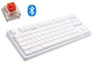 Mechanická klávesnica BIELA BT TKL RK987 KailhRED Mechanická klávesnica BIELA BT TKL RK987 KailhRED