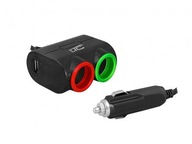 AUTOPOŽIARNY ADAPTÉR 2GN/USB 1.2A/120W, 12-24V, ČIERNY AUTOPOŽIARNY ADAPTÉR 2GN/USB 1.2A/120W, 12-24V, ČIERNY