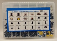 Sada mikrospínačov taktových spínačov 460 kusov + BOX FV Sada mikrospínačov taktových spínačov 460 kusov + BOX FV