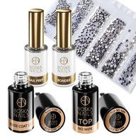 BOSKA NAILS Base Top No Wipe Primer Dehydrator + sada na nechty ZDARMA
