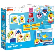 PUZZLE 4v1 EDU KIT BABY SHARK domino memo puzzle PUZZLE 4v1 EDU KIT BABY SHARK domino memo puzzle