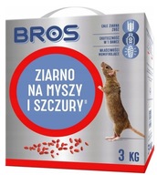 Bros ZARNO 3kg EFEKTÍVNE bojuje proti myšiam a potkanom