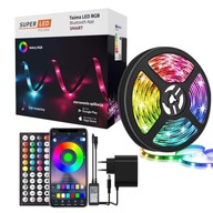 Set 5m RGB 5050 Smart Bluetooth LED aplikácia + diaľkové ovládanie SuperLED Set 5m RGB 5050 Smart Bluetooth LED aplikácia + diaľkové ovládanie SuperLED