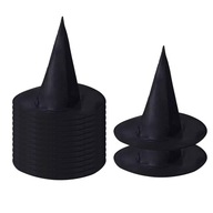 14x špicaté Halloweenske čarodejnícke klobúky