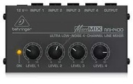 Behringer MX400 4-kanálový linkový mixér
