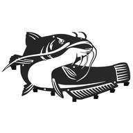 Kovový nástenný vešiak na šaty kľúč FISH SUME Kovový nástenný vešiak na šaty kľúč FISH SUME
