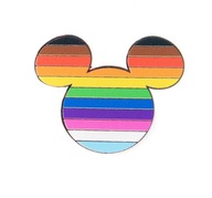 Špendlík na oblečenie Disney Mickey Mouse Rainbow