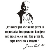 Nápis na nálepke na stenu Pápež Ján Pavol II. - 266 Nápis na nálepke na stenu Pápež Ján Pavol II. - 266