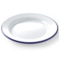 Smaltovaný tanier, biely, priem. 200 mm Hendi 621